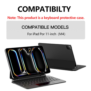 Hot bán 11 inch RGB Backlit Magnetic levitation trường hợp đối với iPad Pro M4 Ultra-độ trễ thấp người Anh Ma thuật bàn phím - Product Image 2