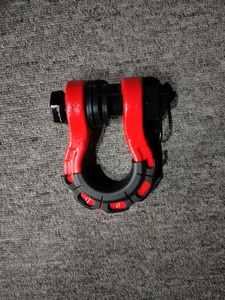 Manille de remorquage à anneau en D 8T, maillon d'accouplement WLL 8 tonnes, manille de type arche forgée, accessoires de remorquage 4x4, marquage CE, rouge, noir, camouflage - Product Image 6