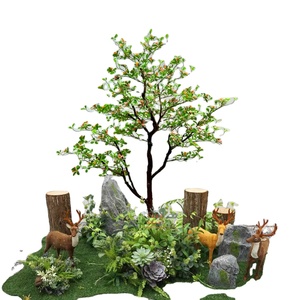 Árbol Artificial de Espino Indio con Flores para Decoración de Interiores en Hoteles, B&B y Salones de Té - Product Image 2