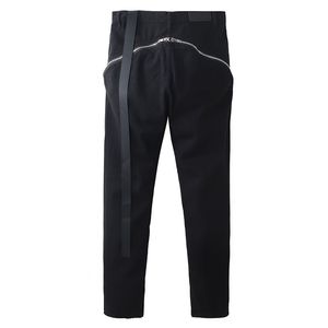 <span class=keywords><strong>Pantaloni</strong></span> da jogging larghi in cotone French Terry personalizzati, con cerniera, effetto vintage, lavaggio acido, da uomo - Product Image 5