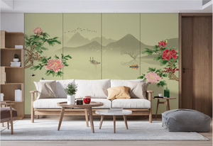 فاخر مخصص مطرز ألواح جدارية ديكور منزلي فندق ؛ غرفة المعيشة التلفزيون خلفية غرفة نوم جدار الفن - Product Image 4