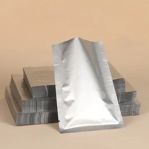 3侧密封纯铝箔袋聚酯薄膜自封袋开顶食品包装宠物愈合密封
