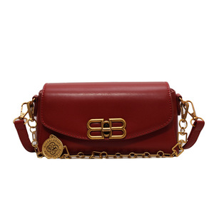 2025 été nouvelle mode rétro chaîne sac pour femmes créateur de mode petit carré épaule sac de messager perle pour les filles - Product Image 6