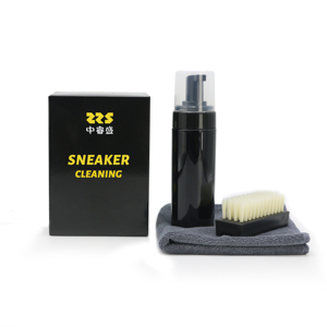 Sepatu Formula alami dan Busa Pembersih Sneaker cair Set sampo perawatan Membersihkan dengan Kit cairan sikat - Product Image 1