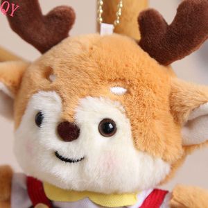 QQ Peluche Christmas Overalls Reindeer Plush Key Chains Plushies Lifelike Reindeer Plush Toy Stuffed Animals & Plush Toys Wholes - Product Image 4