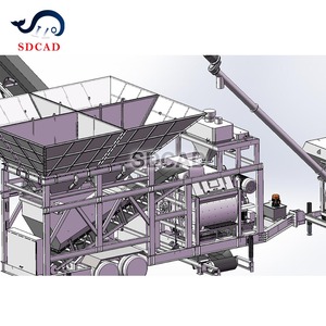 Planta de Dosagem de Concreto Móvel 100m³/h YHZS100, Estação Totalmente Automática de Grande Capacidade para Construção de Rodovias - Product Image 4