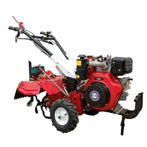 Engine hand rotary hoe 25hp 18hp 12hp diesel powerful ploughing machine walking tractor