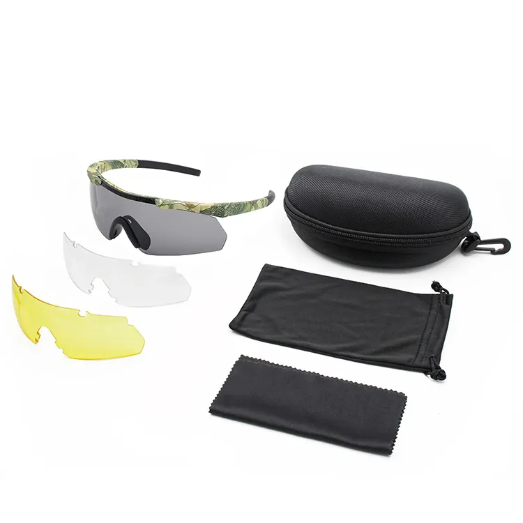 Hot sale tactical glass men UV400 tactical Protective Sun Glasses, shooting glasses interchangeable lenses shooting Sunglasses