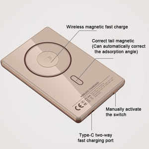 <span class=keywords><strong>Prix</strong></span> de gros d'usine 5000mah Banque d'alimentation magnétique Banque d'alimentation portable sans fil pour téléphone avec support pour téléphone - Product Image 5