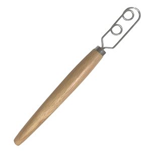 Batteur à farine avec manche en bois, fouet à œufs en acier inoxydable, mélangeur <span class=keywords><strong>manuel</strong></span> pour poudre et crème, ensemble d'outils <span class=keywords><strong>de</strong></span> mélange - Product Image 2