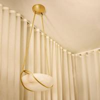 JYLIGHTING Lustre LED Moderne de Luxe en Albâtre pour Villa, Hôtel, Duplex, Salon et Escalier