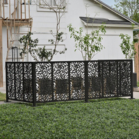 Panneaux de clôture modulaires décoratifs en aluminium découpé au laser pour extérieur, cloisons de jardin élégantes, treillis de clôture pour l'intimité, Australie