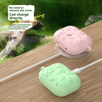 Nouvel Arrivage – Étui de Protection Antichoc en Silicone de Haute Qualité pour Écouteurs, Motif Floral Adorable, Couleurs Personnalisables, pour 4 2026