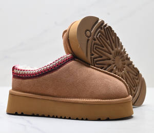 Chaussures de marque Tasmans Uggss 2025, vente en gros, mode, hiver, bottes de neige à plateforme en fourrure mignonne, pantoufles confortables pour femmes - Product Image 6
