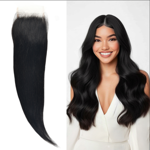 ผมแท้แบบ Remy Virgin  ขนาด 5x5 นิ้ว  ชนิด Swiss Lace Closure  จัดเรียงเกล็ดผม  น้ำหนัก 80 กรัมต่อชิ้น  หลายสี สำหรับผู้หญิงแอฟริกันอเมริกัน - Product Image 2