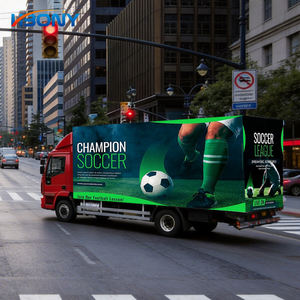 Écran d'affichage LED mobile pour publicité extérieure HBONY 10Ft 13Ft 16Ft, résistant à la corrosion et étanche, pour camions - Product Image 1