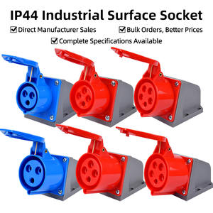 Высокое качество IP44 16A/32A промышленные вилки и розетки 3P4P5P мужской и женский медный материал 4 и 2 розетки переменного тока - Product Image 4
