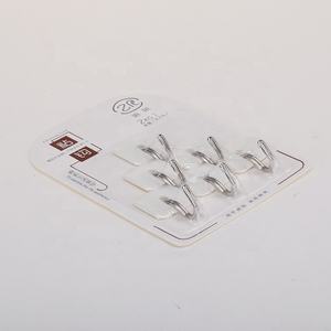 ชุดตะขอเกี่ยวติดผนังแบบเหนียวพลาสติก2กก. อุปกรณ์ห้องน้ำดีไซน์เรียบง่ายสีขาว6ชิ้น - Product Image 2