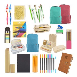Kit de fournitures de <span class=keywords><strong>papeterie</strong></span> scolaire classique de <span class=keywords><strong>bureau</strong></span> en gros pas cher règle à crayon gomme ensemble de <span class=keywords><strong>papeterie</strong></span> de rentrée des classes avec logo personnalisé - Product Image 1