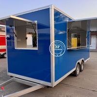 Promotion Camion de restauration mobile standard européen pour café, hot-dogs et nourriture de rue avec plan de travail en acier inoxydable