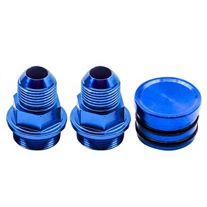 Soportes y Conectores de Motor para Carreras M28-10AN de Aleación de Aluminio Negra para Autos Modificados - Product Image 4