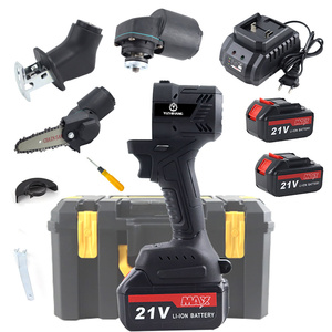 Sierra de cadena y sierra recíproca inalámbrica multifuncional F FZH de 21 V para cortar madera - Product Image 3