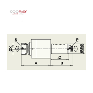 COORAY вертикальный CNC <span class=keywords><strong>VDI</strong></span> держатель инструмента осевая головка для инструмента круглая гайка средней мощности станка аксессуары - Product Image 6