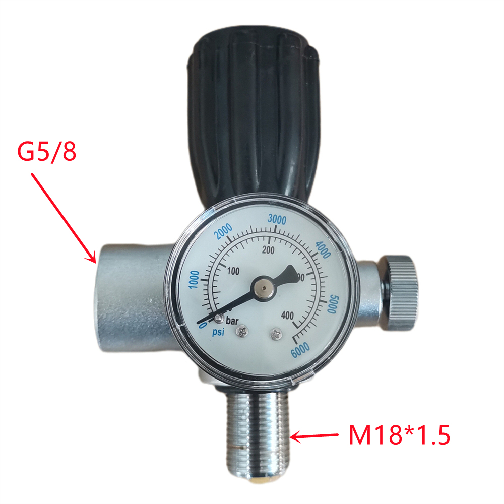 Valvola PCP Acecare 4500Psi Per Serbatoio Fibra Carbonio M18*1.5 – AQS-M1