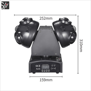 Lámpara de Cabeza Láser para <span class=keywords><strong>Discoteca</strong></span> KTV, Luz de Haz con Efecto de Explosión de Luz, Control de Sonido, Equipo de Iluminación de Escenario Colorido - Product Image 3