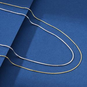 Collar <span class=keywords><strong>de</strong></span> Cadena Cubana <span class=keywords><strong>de</strong></span> Plata S925 Chapada en Oro <span class=keywords><strong>de</strong></span> 14K al por Mayor, Corte <span class=keywords><strong>de</strong></span> Diamante, Diseño <span class=keywords><strong>de</strong></span> Hueso <span class=keywords><strong>de</strong></span> Anís, Romántico, para Regalo <span class=keywords><strong>de</strong></span> Mujer u Hombre - Product Image 5
