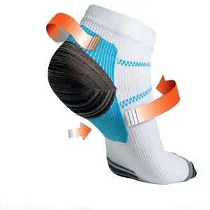 מכירה לוהטת חדש רגל גרבי דחיסה נגד עייפות Plantar Fasciitis העקב דורבנות כאב גרב עבור גברים נשים ספורט גרביים