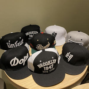 Casquette Hip-Hop transfrontalière tendance à visière plate, brodée, unisexe, en polyester/coton, ajustable, printemps-été, style streetwear coréen - Product Image 5