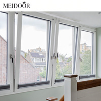 Fenêtre coulissante en aluminium à double vitrage, antivol, à économie d'énergie, noire personnalisée avec grilles pour villa