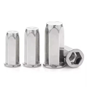 Nửa lục giác mù đinh tán hạt thép không gỉ Đầu Phẳng - Product Image 3