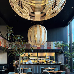 Lustre ovale LED de style Wabi Sabi japonais pour salle à manger, décoration intérieure - Product Image 2