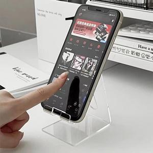 2024อะคริลิคหนาสุดสร้างสรรค์สำหรับวางมือถือตั้งโต๊ะแบบโปร่งใสแบบเรียบง่ายอุปกรณ์เสริมสำหรับโทรศัพท์แท่นวางสำหรับแท็บเล็ต - Product Image 3