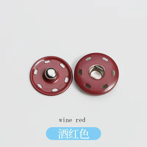 Snap Fastener Set 10mm 12mm màu đỏ hoặc ngọc trai đen ép nút snap - Product Image 4