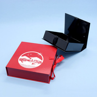 Boîte à invitations de mariage rigide en velours de luxe, étanche, pour bonbons et cadeaux, personnalisable, souvenir pour invités, doublure en satin, fermeture magnétique