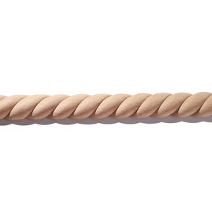 Moulures de meubles en bois sculptées CNC de style moderne, moulures en bois massif en forme de corde - Product Image 6