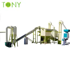 Biomass vertical ring mold wood chips/straw/rice husk pellet machine production line factory price.