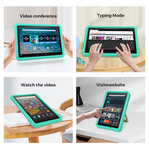 HGD Kids Case Anti-shock avec support de poignée pour Amz Kindle <span class=keywords><strong>Fire</strong></span> HD 10 ''& 10 Plus 2021 Cover, Ultra Slim EVA Foam Lightweight - Product Image 2