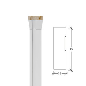 บัวเชิงผนังไม้กันความชื้นแบบกว้างพิเศษ Moldurarte เกรดเชิงพาณิชย์ สำหรับป้องกันผนังและตกแต่งขอบผนัง - Product Image 1