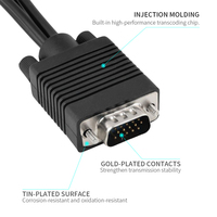 VGA 15-Pin Erkek - 4-Pin S-Video 3 RCA (Sarı/Beyaz/Kırmızı) Dişi Kompozit AV TV Çıkış Adaptörü Dönüştürücü Video Kablosu 10cm