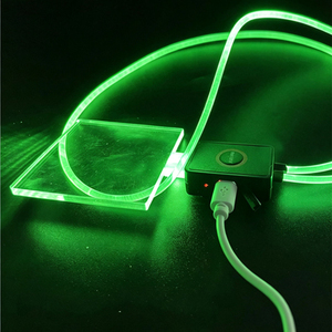 Badge lumineux LED clignotant rechargeable USB personnalisé pour bar, concert, festival, travail, carte d'identité, carte de visite, avec cordon - Product Image 5