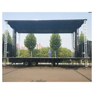 12 m roadshow mobile stage truck trailer for sale