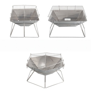 Un outil indispensable pour les barbecues de vacances, barbecue pliable, barbecue au charbon portable, barbecue de camping en plein air. - Product Image 1