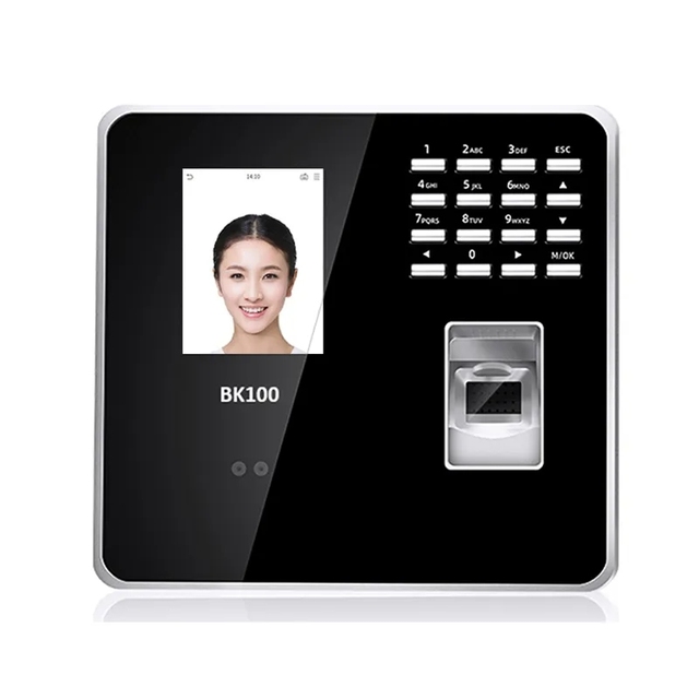 Biometric Fingerprint Facial Recognition Employee Time Attendance Machine BK100 TCP/IP With Keyboard Face Time Clock Recorder