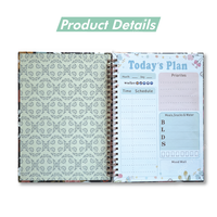 Option de logo personnalisé Cahier d'exercices à spirales à couverture souple pour usage scolaire Format A4 40/60/80/100 feuilles