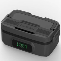 Lonchera Eléctrica Recargable con Aislamiento, 3500mAh*6P, Calentamiento Rápido con un Toque, Contenedor de Alimentos Eléctrico para Exteriores