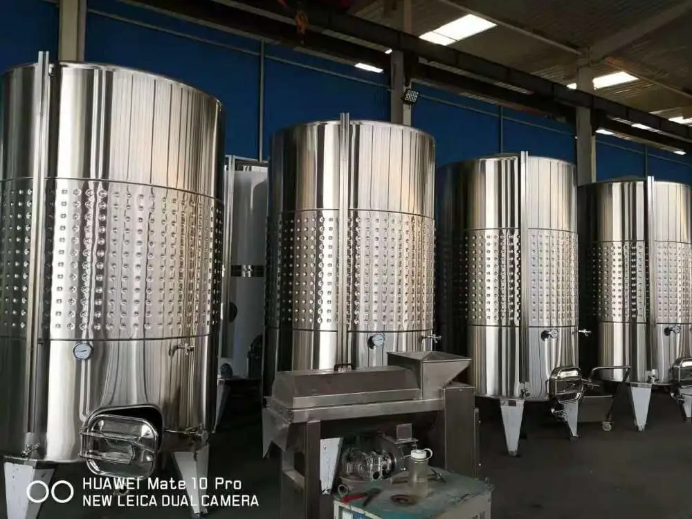 Емкость для брожения вина из нержавеющей стали объемом 500/1000 литров для пивоваренного завода